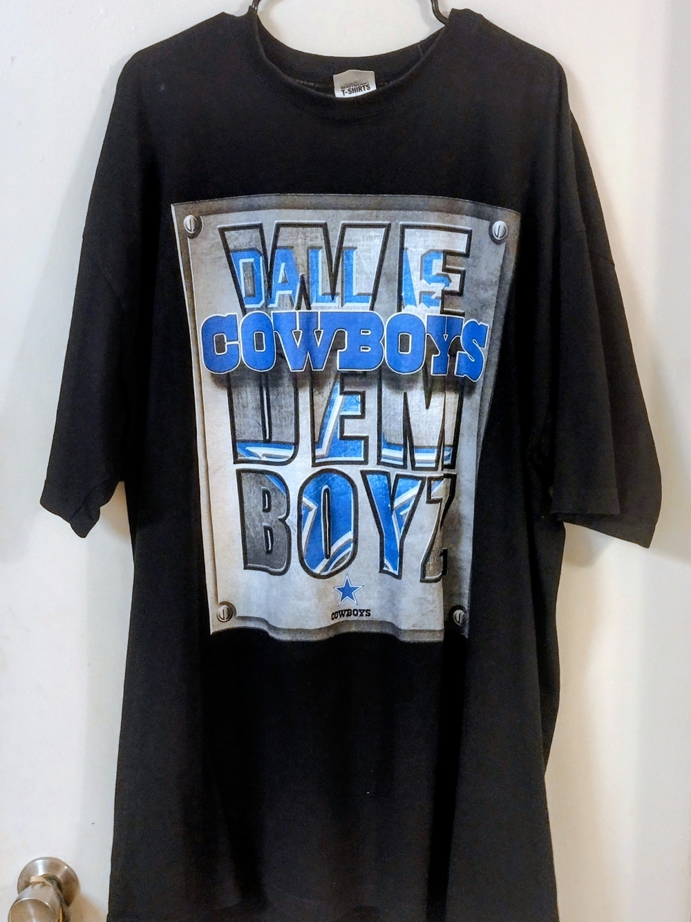 Dallas Cowboys Black Graphic T-shirt 4xlt $10